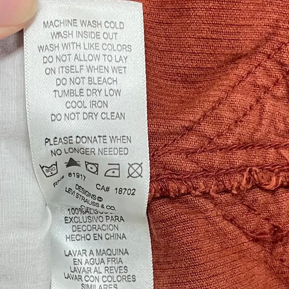 Vintage Levi's Brown-Rust Corduroy Overalls 100% Cotton Kid's Baby Size 12 Mo.
